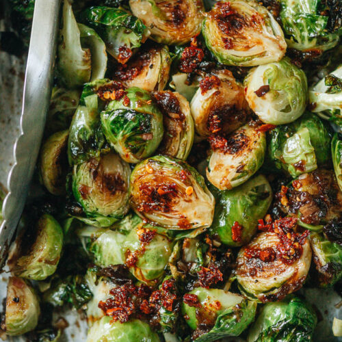 Vegan Roasted Brussels Sprouts