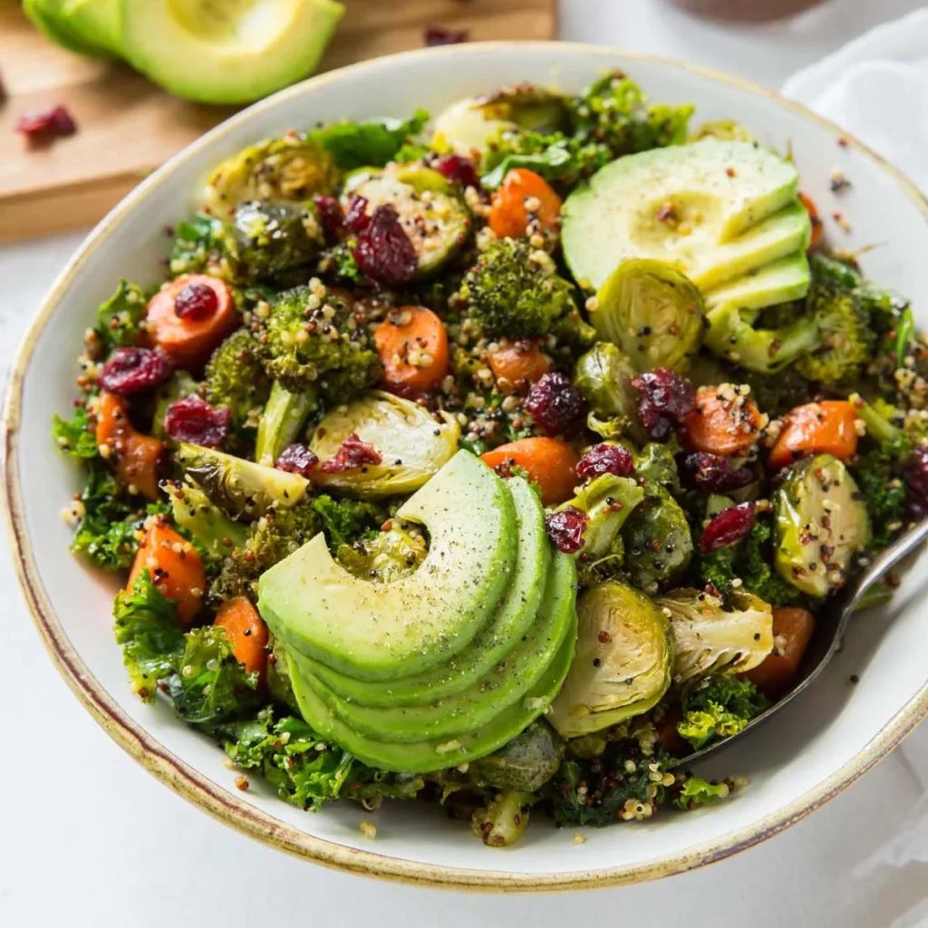 Quinoa salad with roasted vegetables