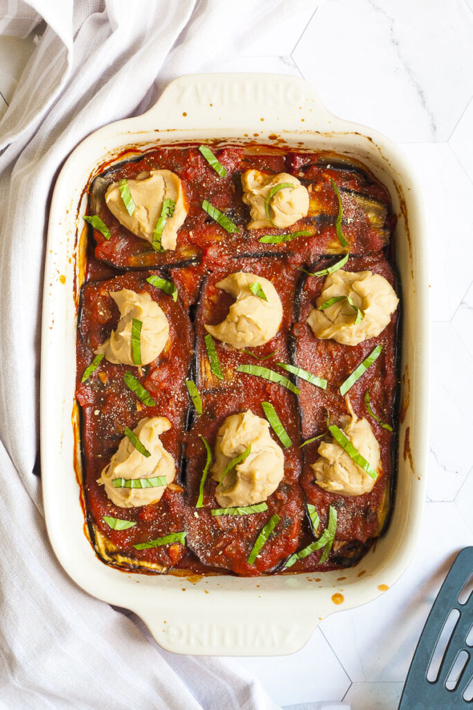 Vegan eggplant parmesan