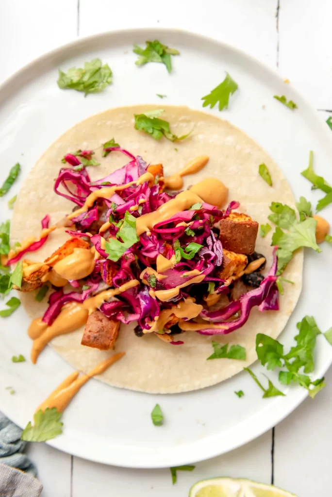 sweet potato and black bean tacos